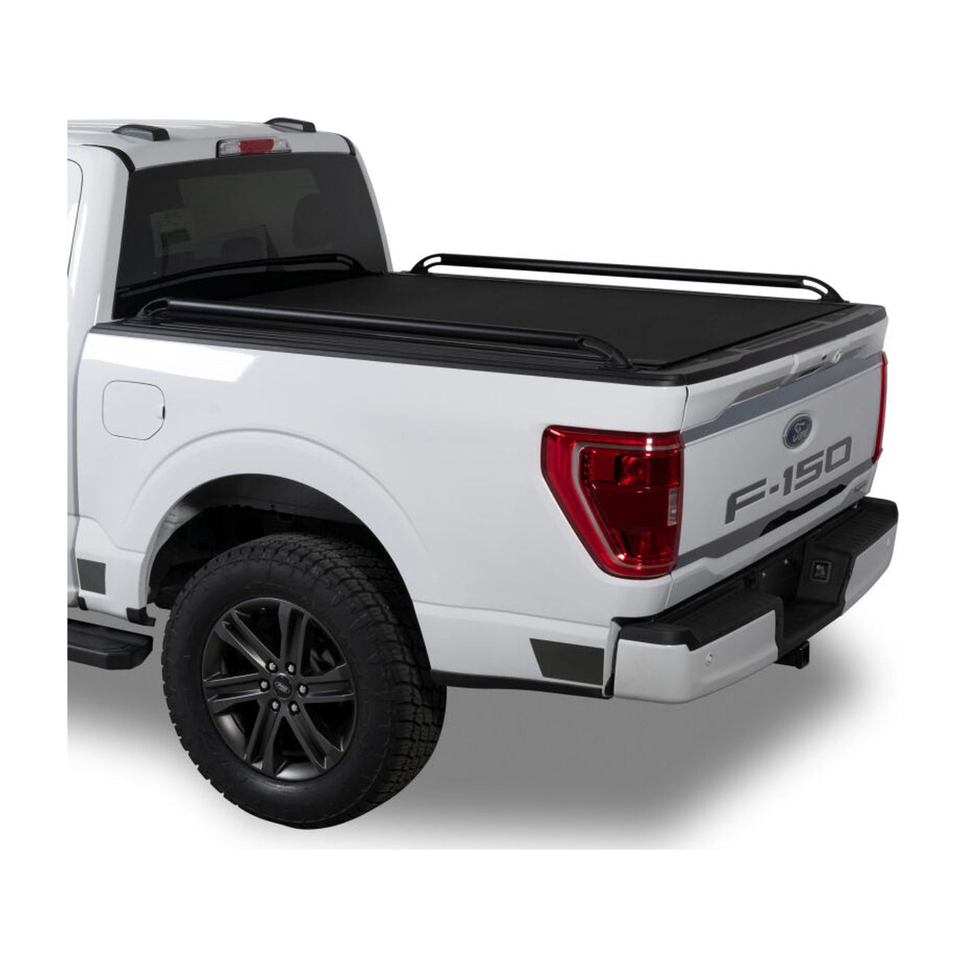 Putco Putco 15-20 Ford F-150 - 5.5ft Bed Locker Side Rails - Black Powder Coated, installed
