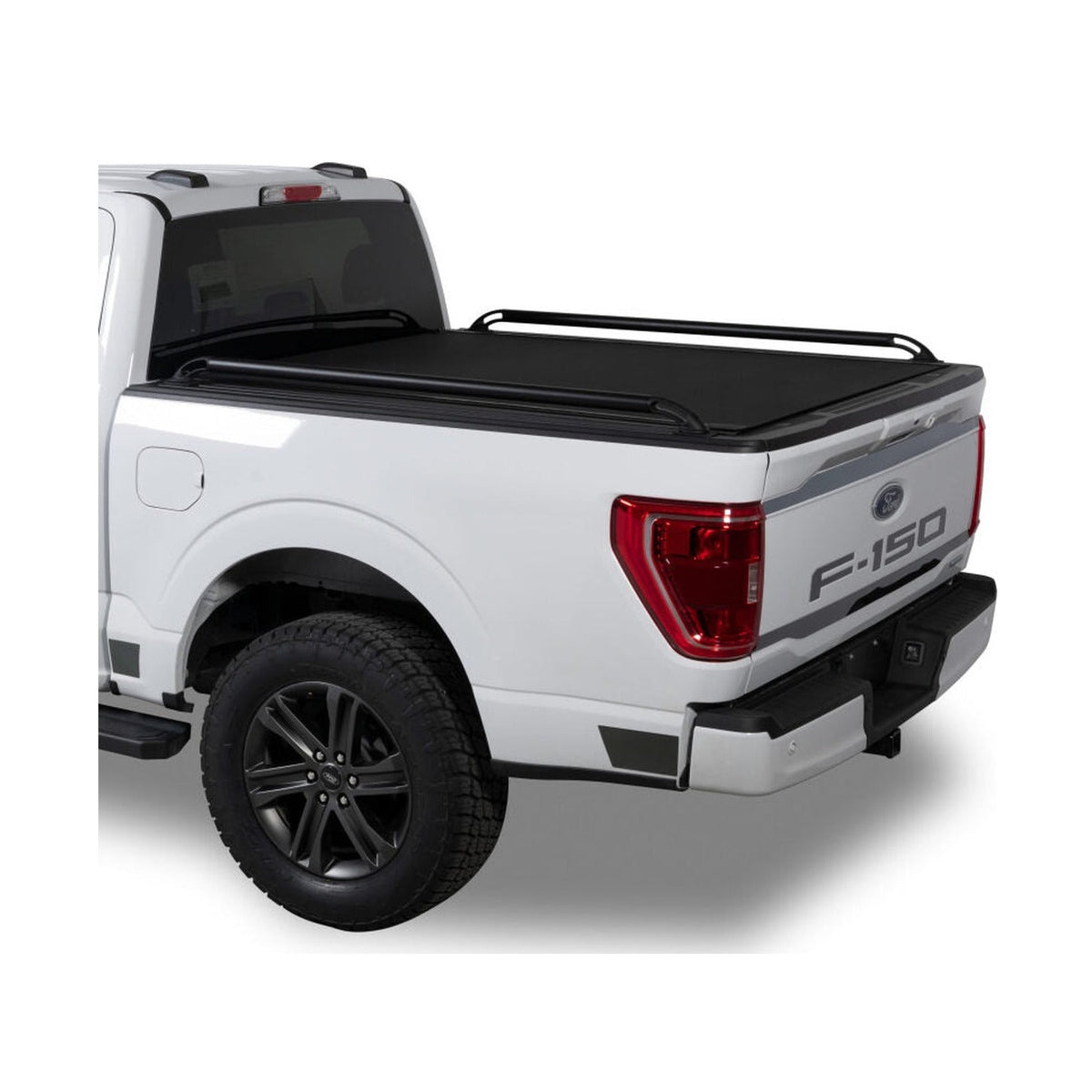 Putco Putco 15-20 Ford F-150 - 5.5ft Bed Locker Side Rails - Black Powder Coated, installed