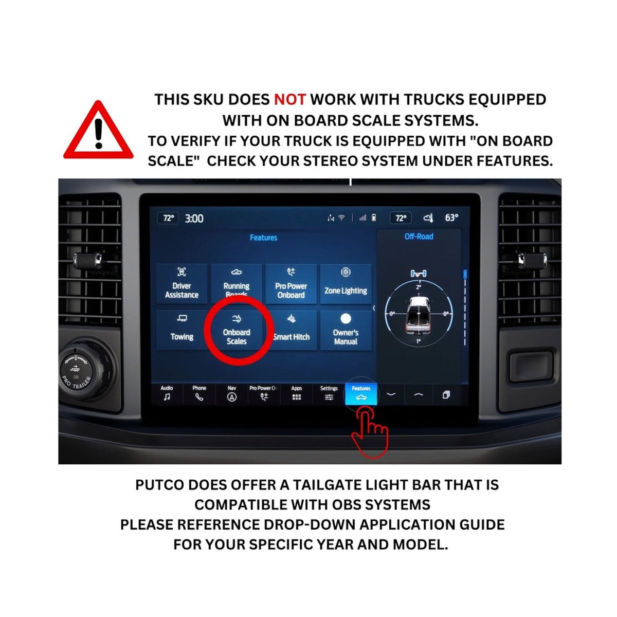 Putco Putco 2024+ Ford F150 w/Factory LED Tail Light 60in Blade Tailgate Light Bar Plug-N-Play Connector, installed