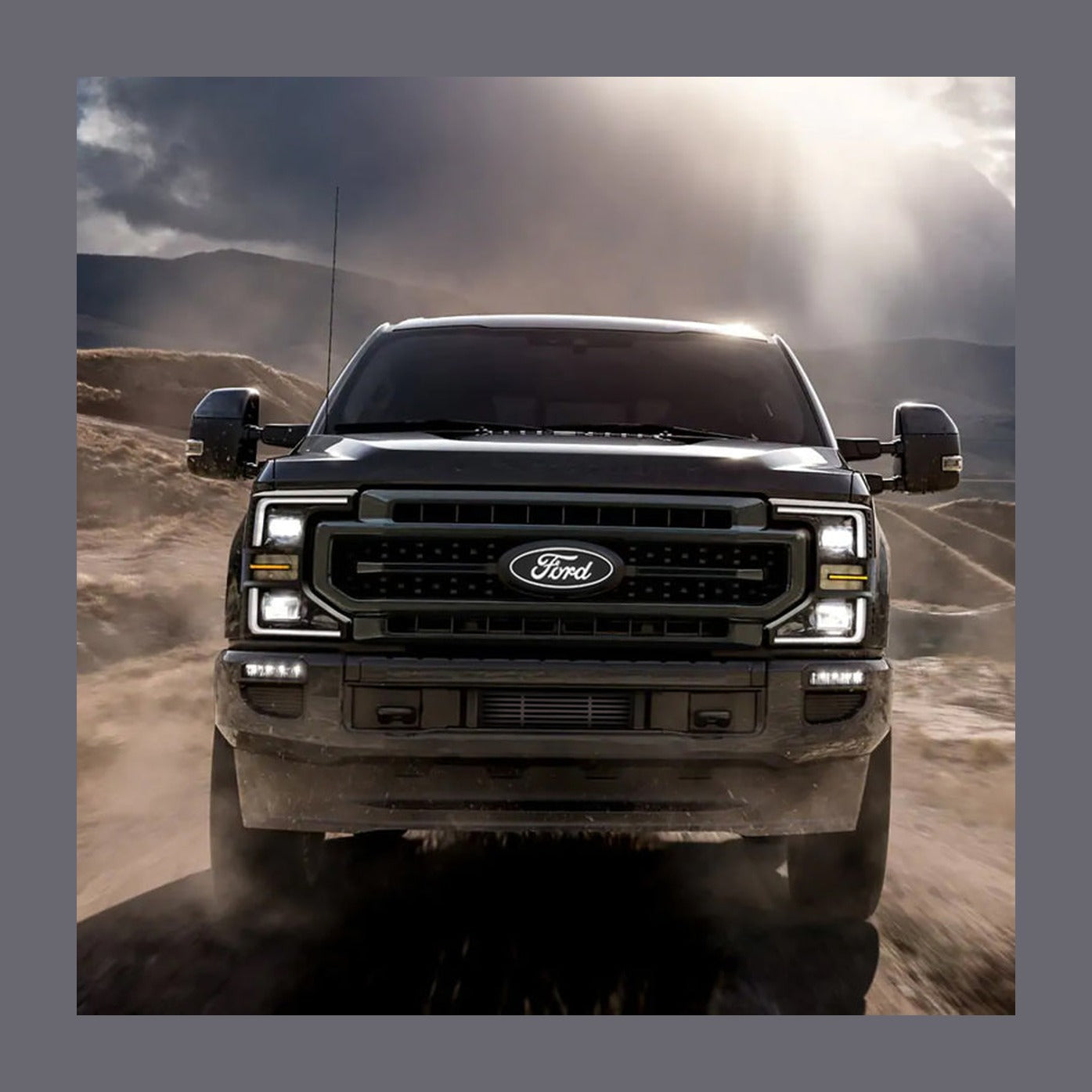 Putco Putco 15-17 Ford F-150 Front Luminix Ford LED Emblem - Fits bar Style Grille, installed