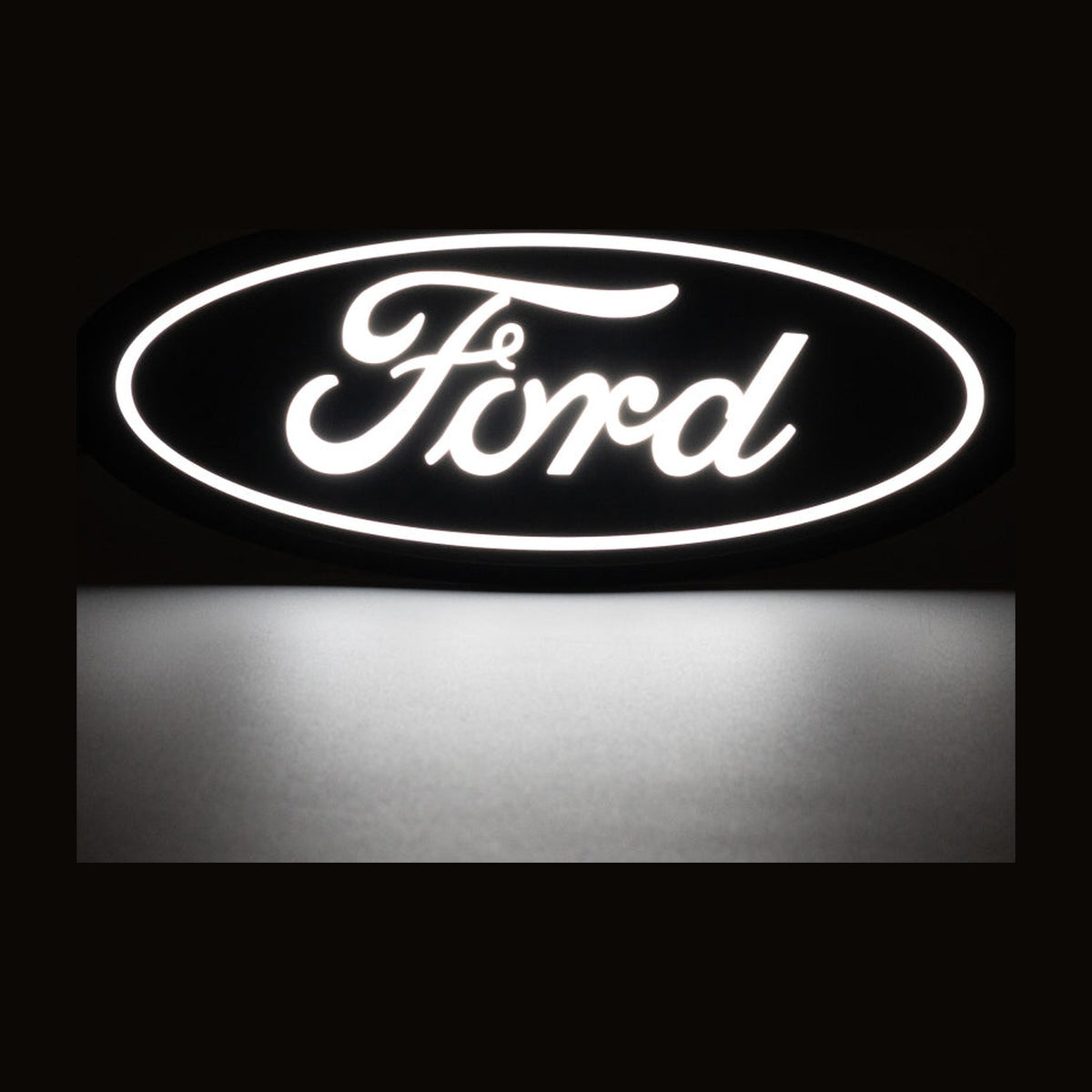 Putco Putco 15-17 Ford F-150 Front Luminix Ford LED Emblem - Fits bar Style Grille, installed