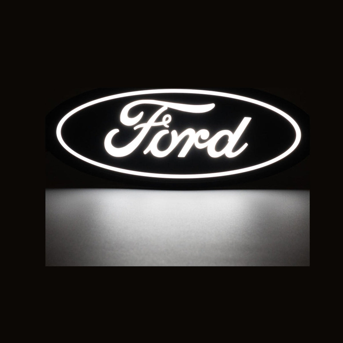 Putco Putco 15-17 Ford F-150 Front Luminix Ford LED Emblem - Fits bar Style Grille, installed
