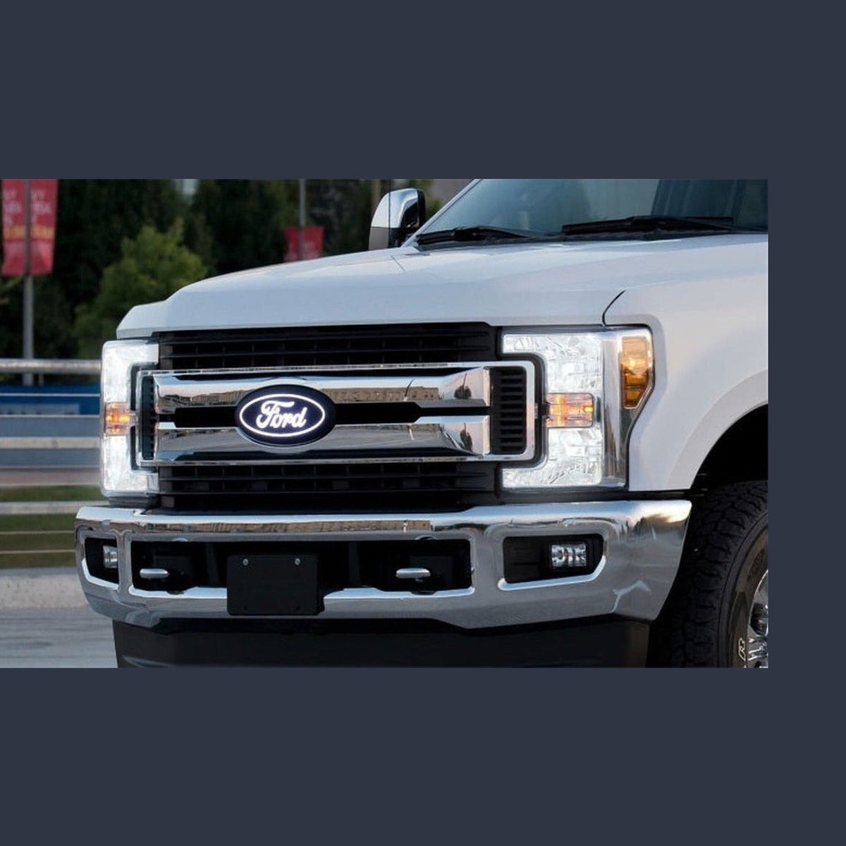 Putco Putco 18-20 Ford F-150 Front Luminix Ford LED Emblem - Fits Honeycomb Grille, installed