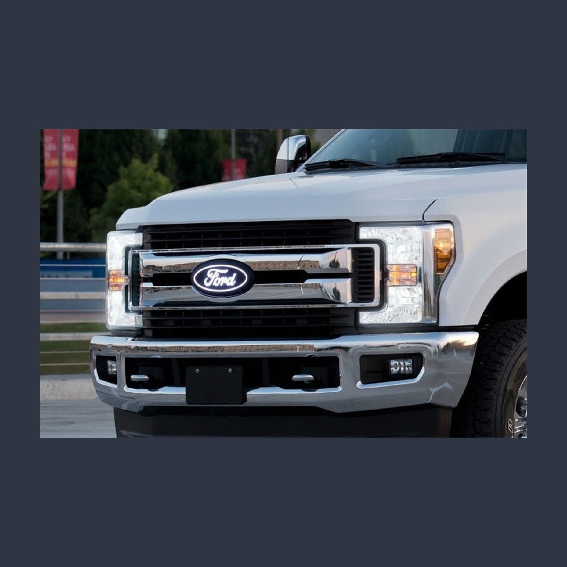 Putco Putco 18-20 Ford F-150 Front Luminix Ford LED Emblem - Fits Honeycomb Grille, installed