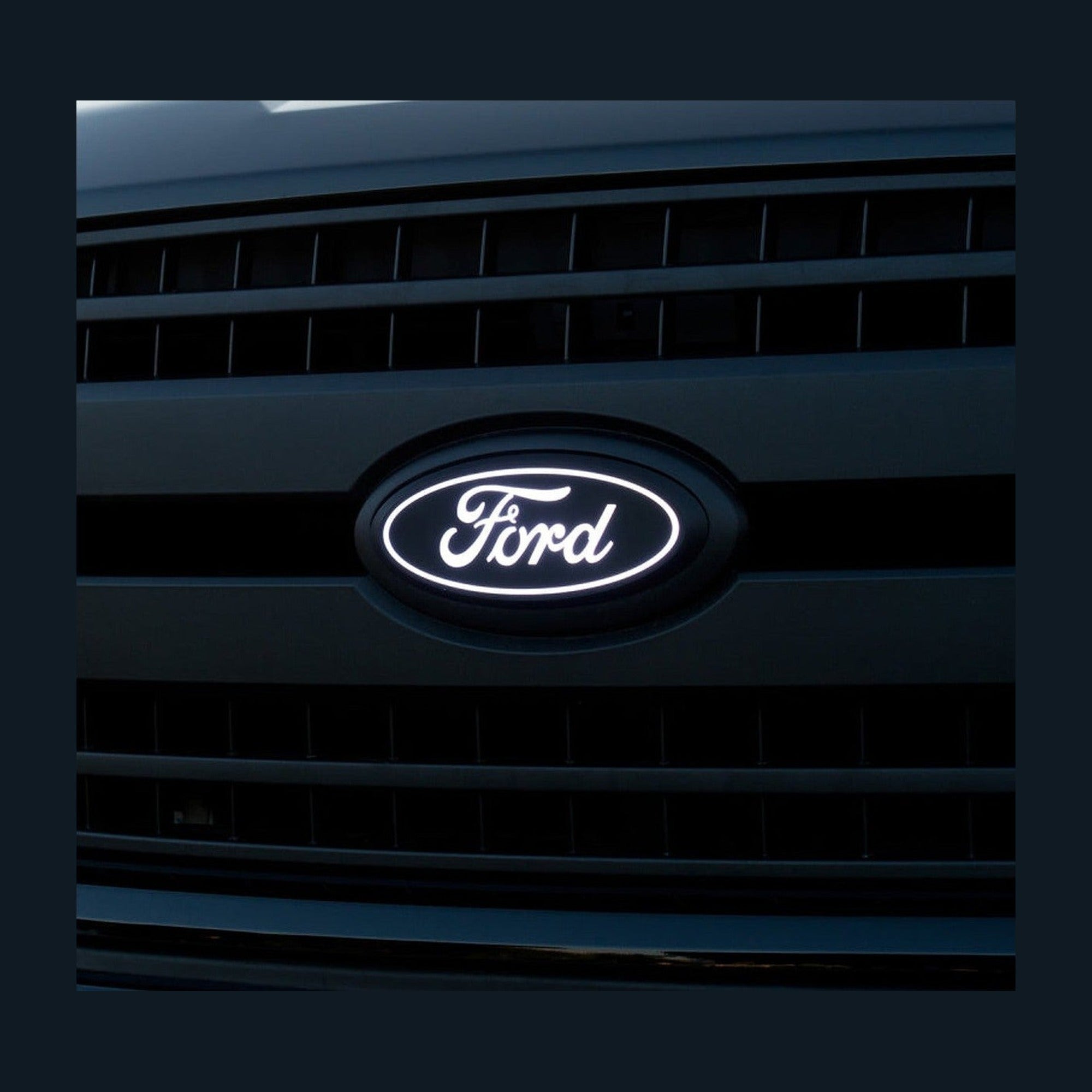 Putco Putco 18-20 Ford F-150 Front Luminix Ford LED Emblem - Fits Honeycomb Grille, installed