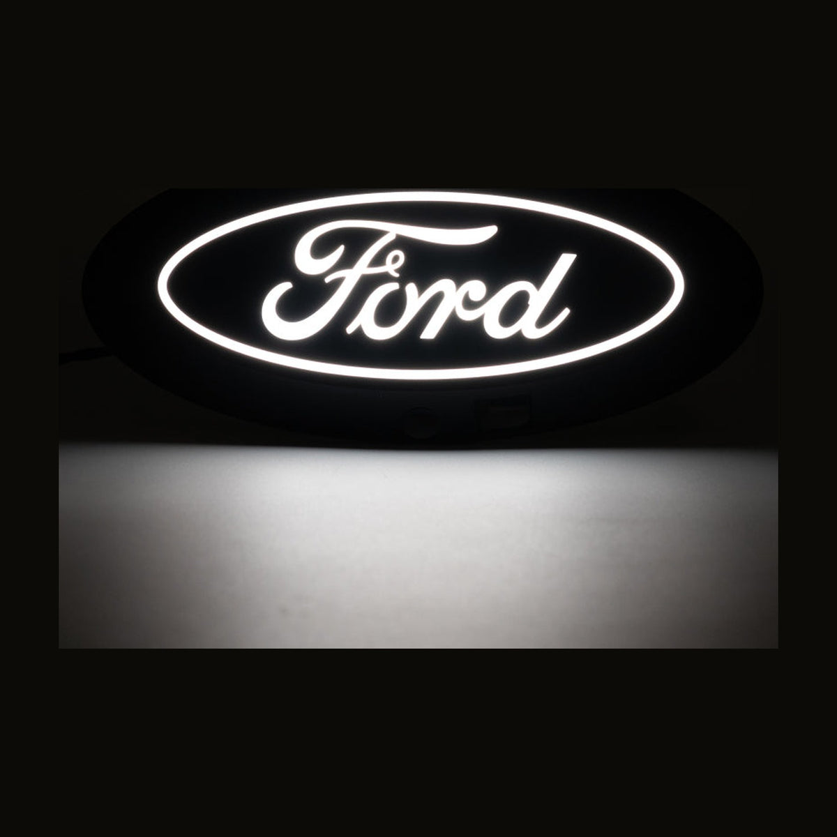 Putco Putco 21-22 Ford F-150 Front Luminix Ford LED Emblem - w/ Camera CutOut, installed