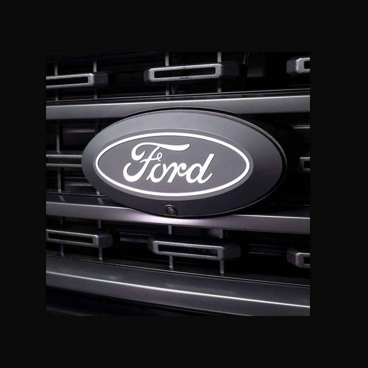 Putco Putco Ford F-150 Front Emblem - With camera cutout (No Spray washer), installed