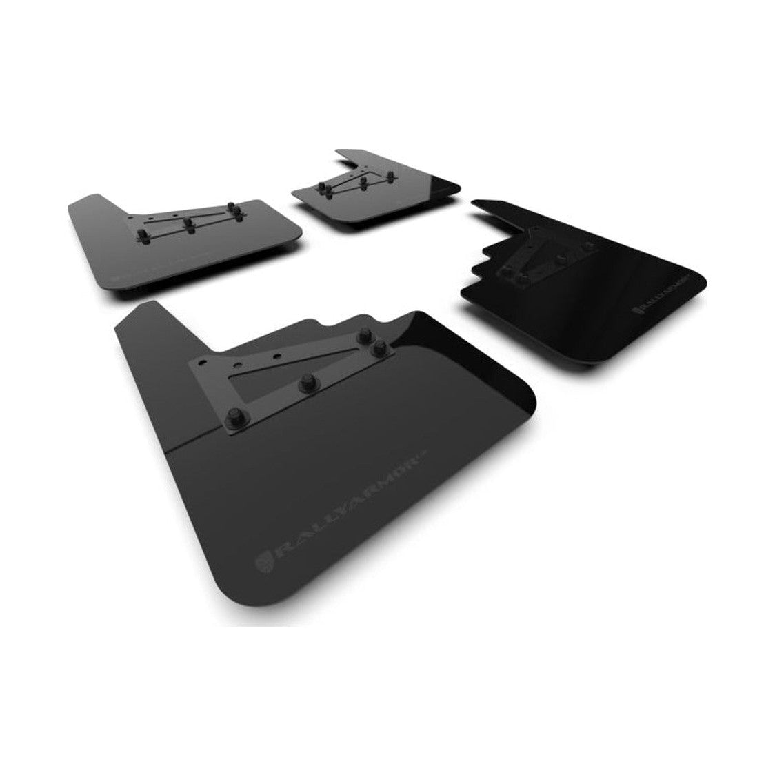 Rally Armor Rally Armor 21-26 Ford F-150 (Excl. Raptor) Black UR Mud Flap w/Metallic Black Logo