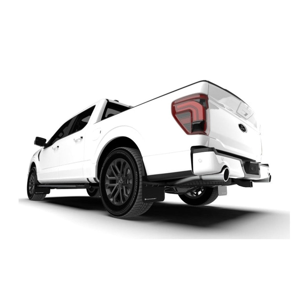 Rally Armor Rally Armor 21-26 Ford F-150 (Excl. Raptor) Black UR Mud Flap w/Metallic Black Logo