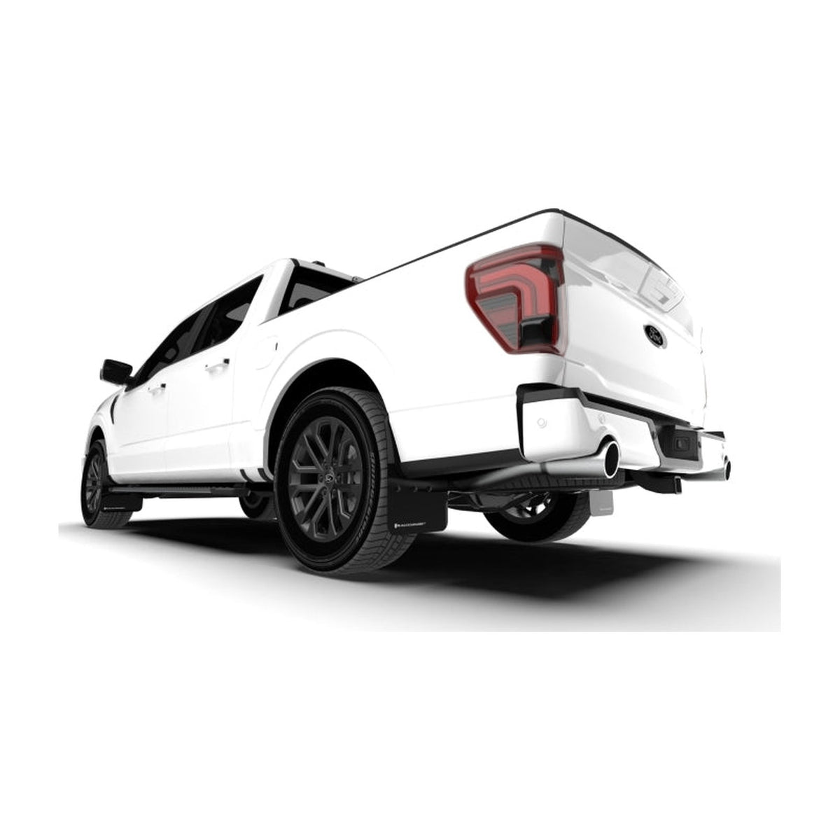 Rally Armor Rally Armor 21-26 Ford F-150 (Excl. Raptor) Black UR Mud Flap w/Metallic Black Logo