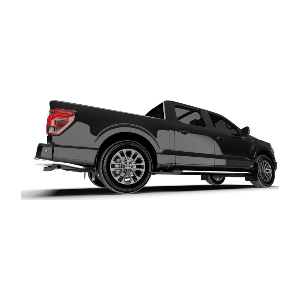 Rally Armor Rally Armor 21-26 Ford F-150 (Excl. Raptor) Black UR Mud Flap w/Metallic Black Logo