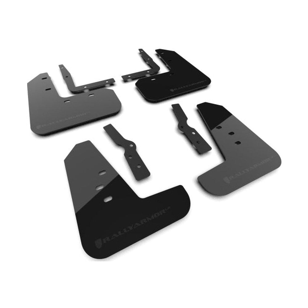 Rally Armor Rally Armor 24-26 Ford Mustang Black UR Mud Flap w/ Metallic Black Logo