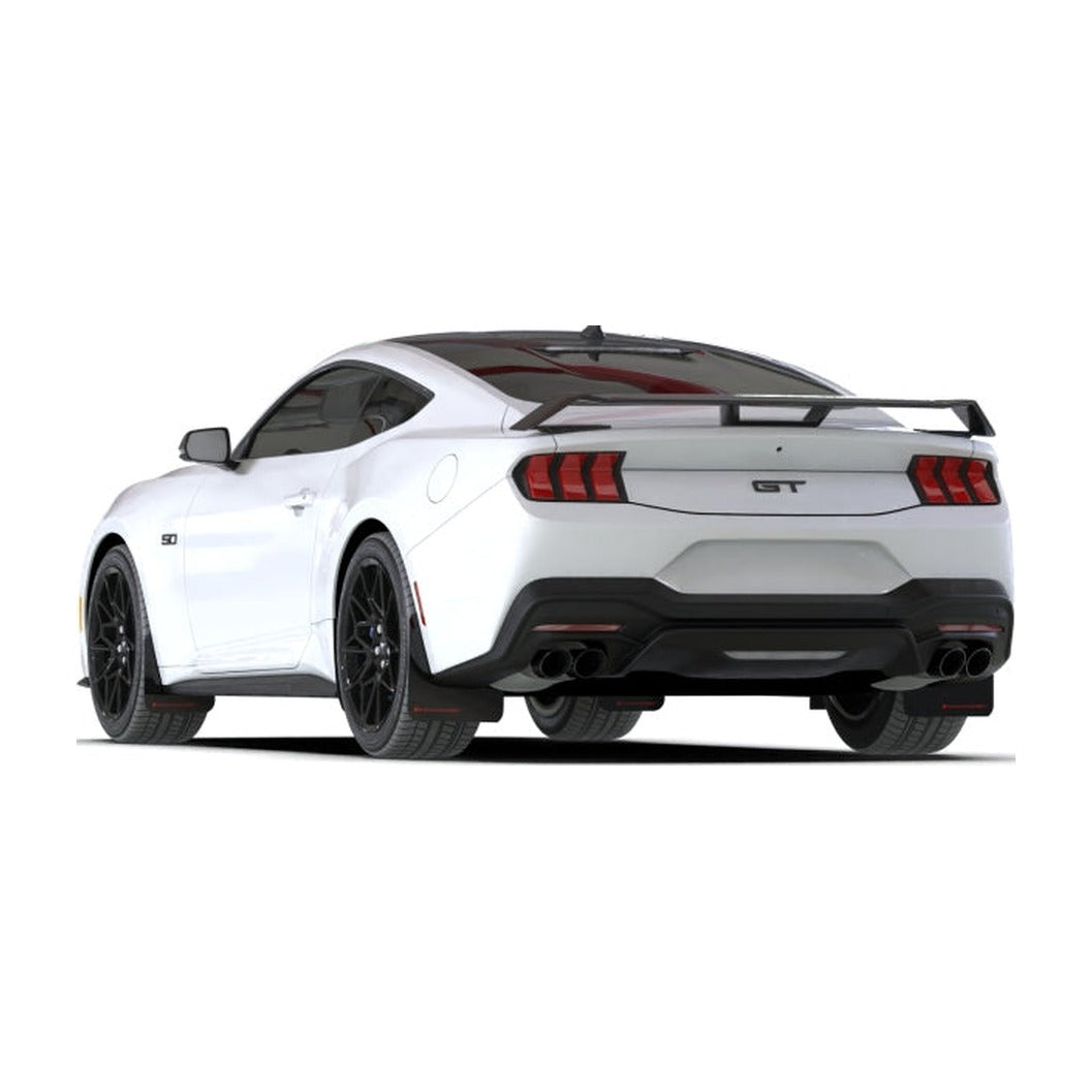 Rally Armor Rally Armor 24-26 Ford Mustang Black UR Mud Flap w/ Metallic Black Logo