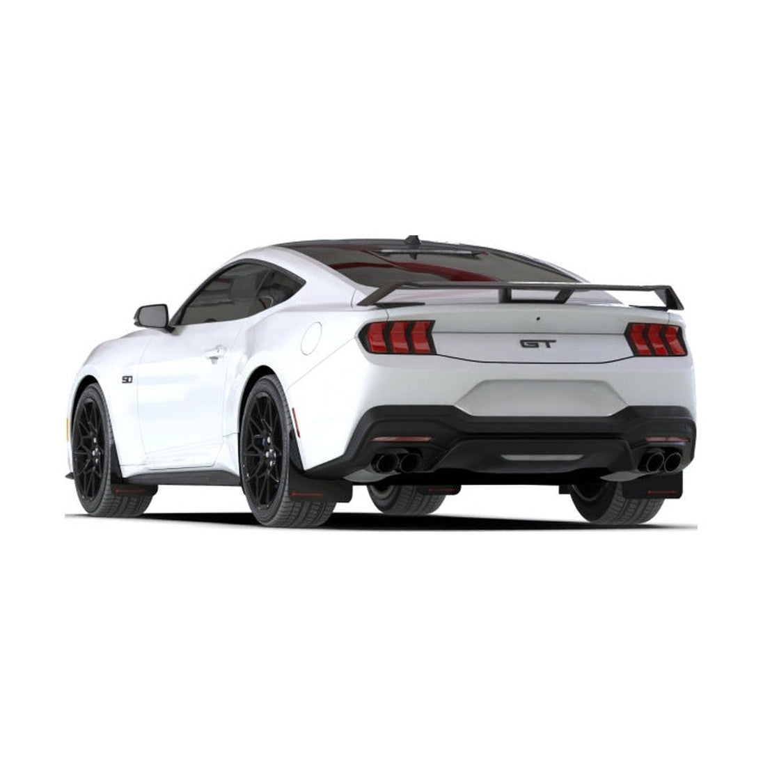 Rally Armor Rally Armor 24-26 Ford Mustang Black UR Mud Flap w/ Metallic Black Logo