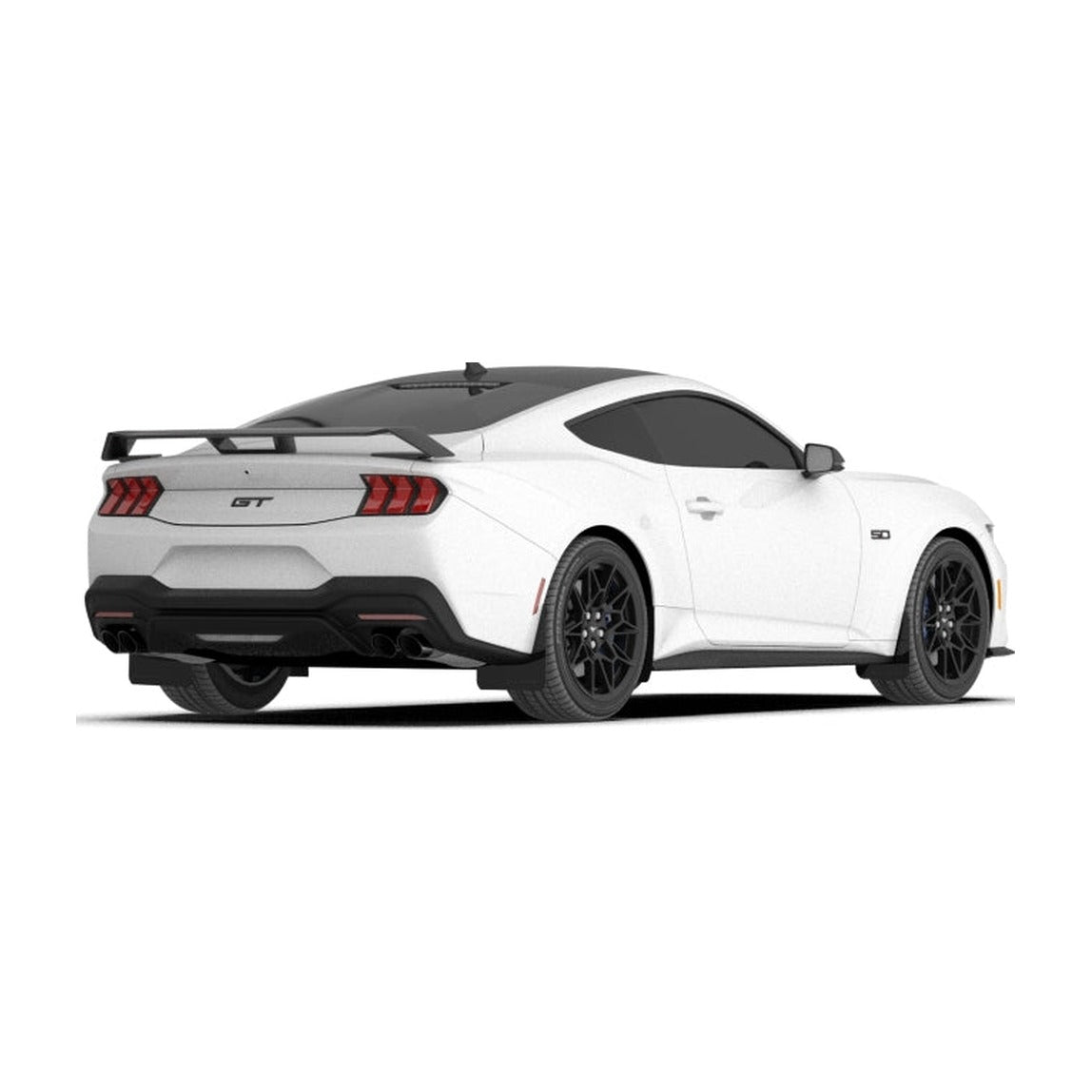 Rally Armor Rally Armor 24-26 Ford Mustang Black UR Mud Flap w/ Metallic Black Logo