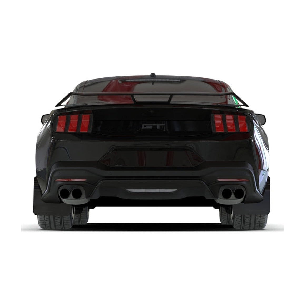 Rally Armor Rally Armor 24-26 Ford Mustang Black UR Mud Flap w/ Metallic Black Logo