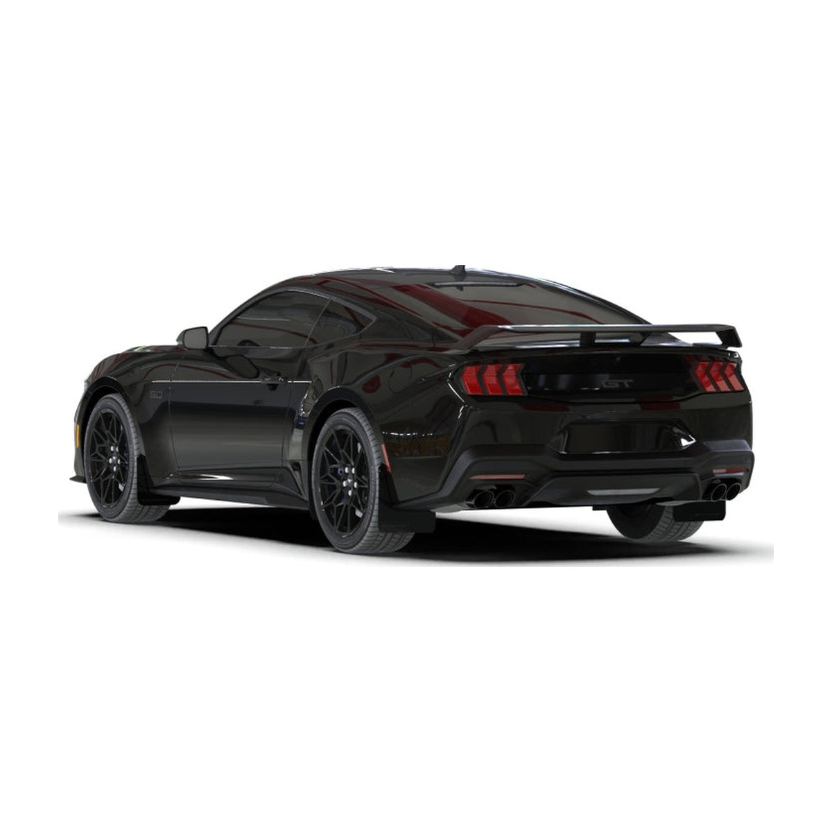 Rally Armor Rally Armor 24-26 Ford Mustang Black UR Mud Flap w/ Metallic Black Logo