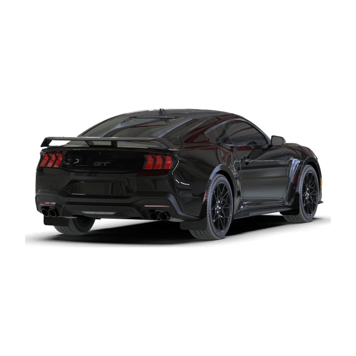 Rally Armor Rally Armor 24-26 Ford Mustang Black UR Mud Flap w/ Metallic Black Logo
