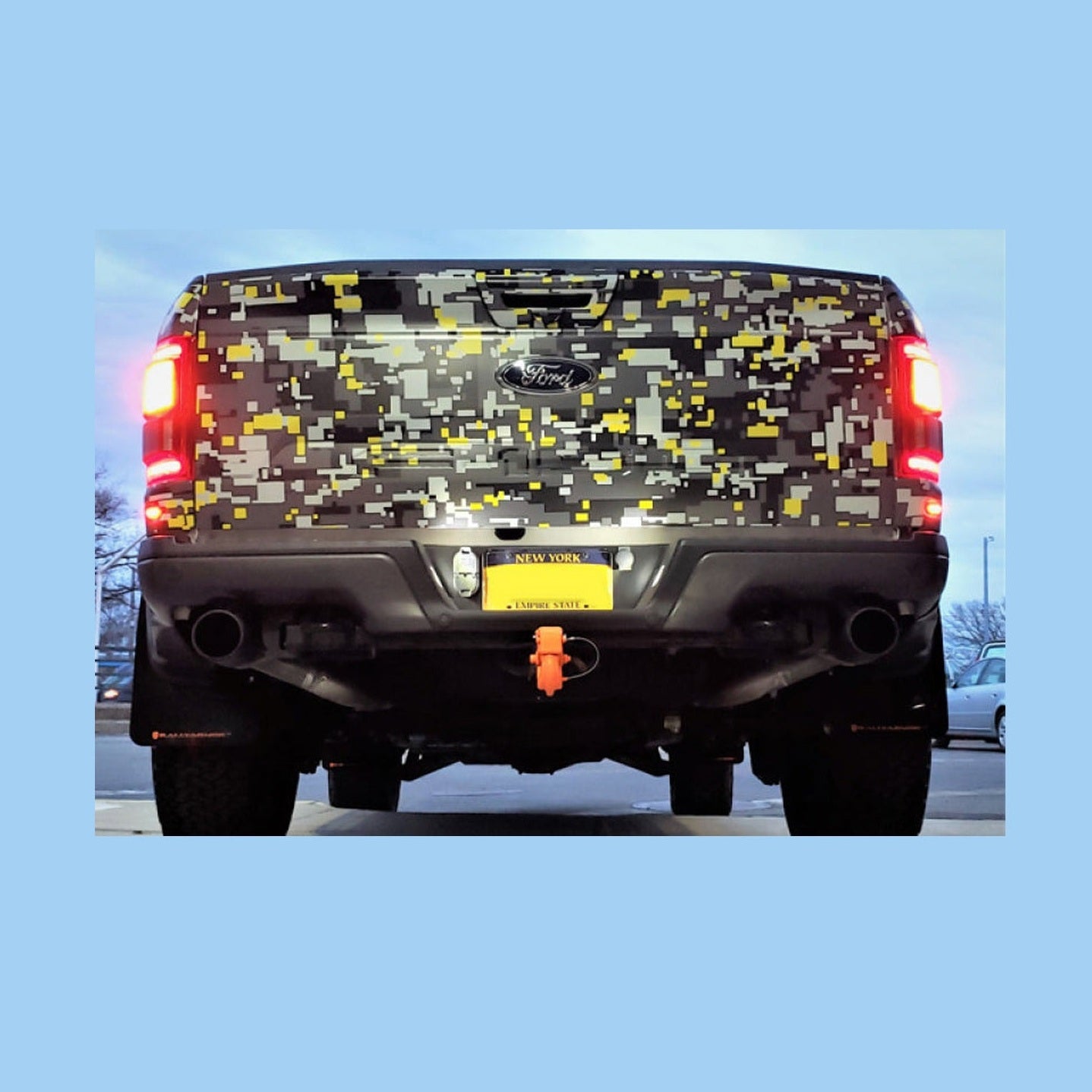 Rally Armor Rally Armor 17-20 Ford F-150 Raptor Gen 2 Black UR Mud Flap w/Dark Grey Logo