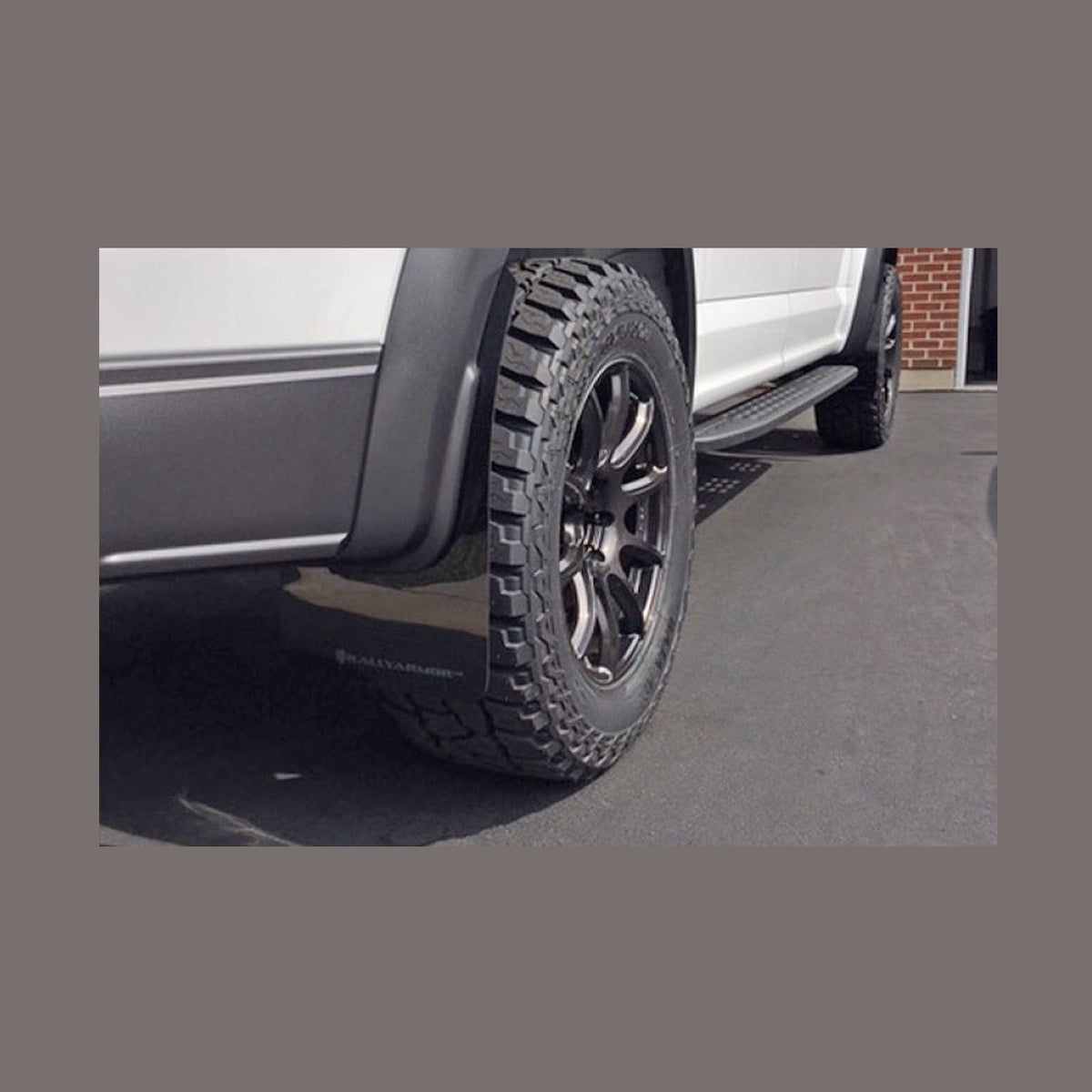 Rally Armor Rally Armor 17-20 Ford F-150 Raptor Gen 2 Black UR Mud Flap w/Dark Grey Logo