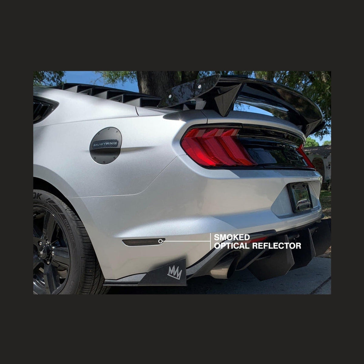Raxiom Raxiom 15-22 Ford Mustang Axial Series LED Side Marker Lights Rear (Smoked)