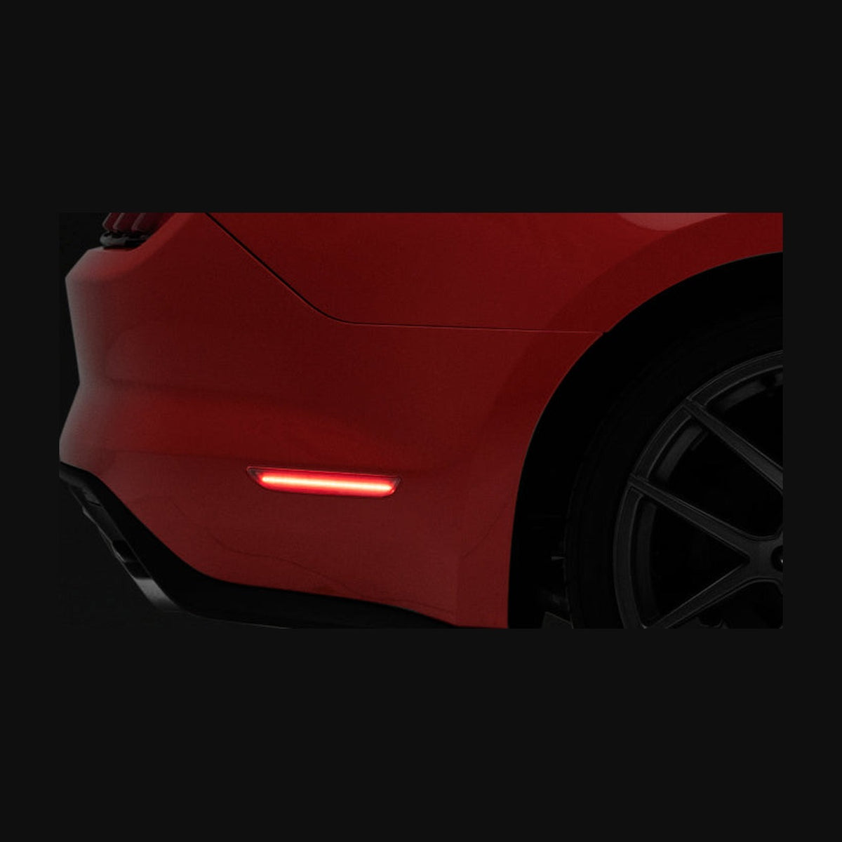 Raxiom Raxiom 15-22 Ford Mustang Axial Series LED Side Marker Lights Rear (Smoked)