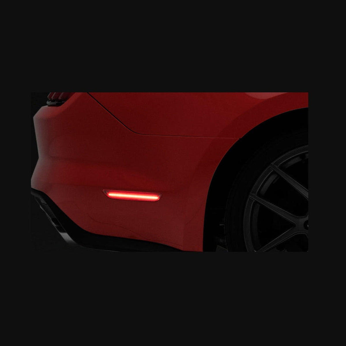 Raxiom Raxiom 15-22 Ford Mustang Axial Series LED Side Marker Lights Rear (Smoked)