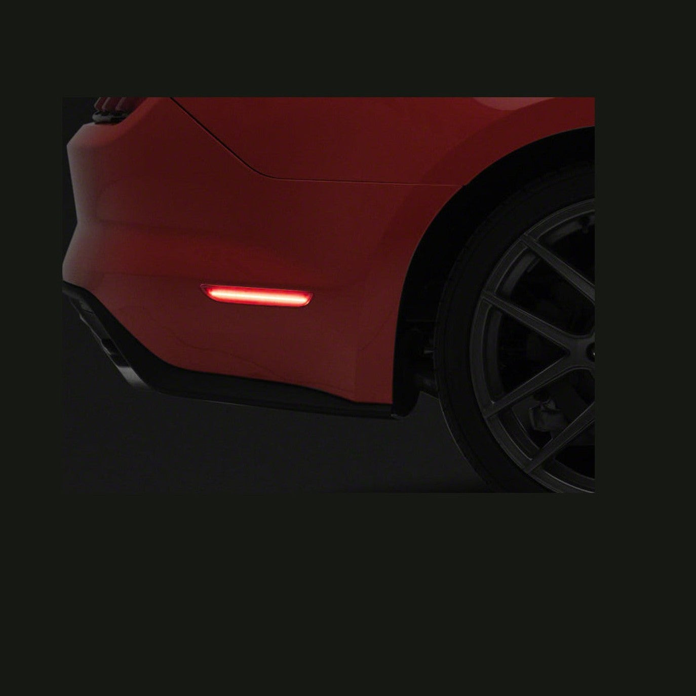 Raxiom Raxiom 15-23 Ford Mustang Axial Series LED Side Marker Lights Rear- Red