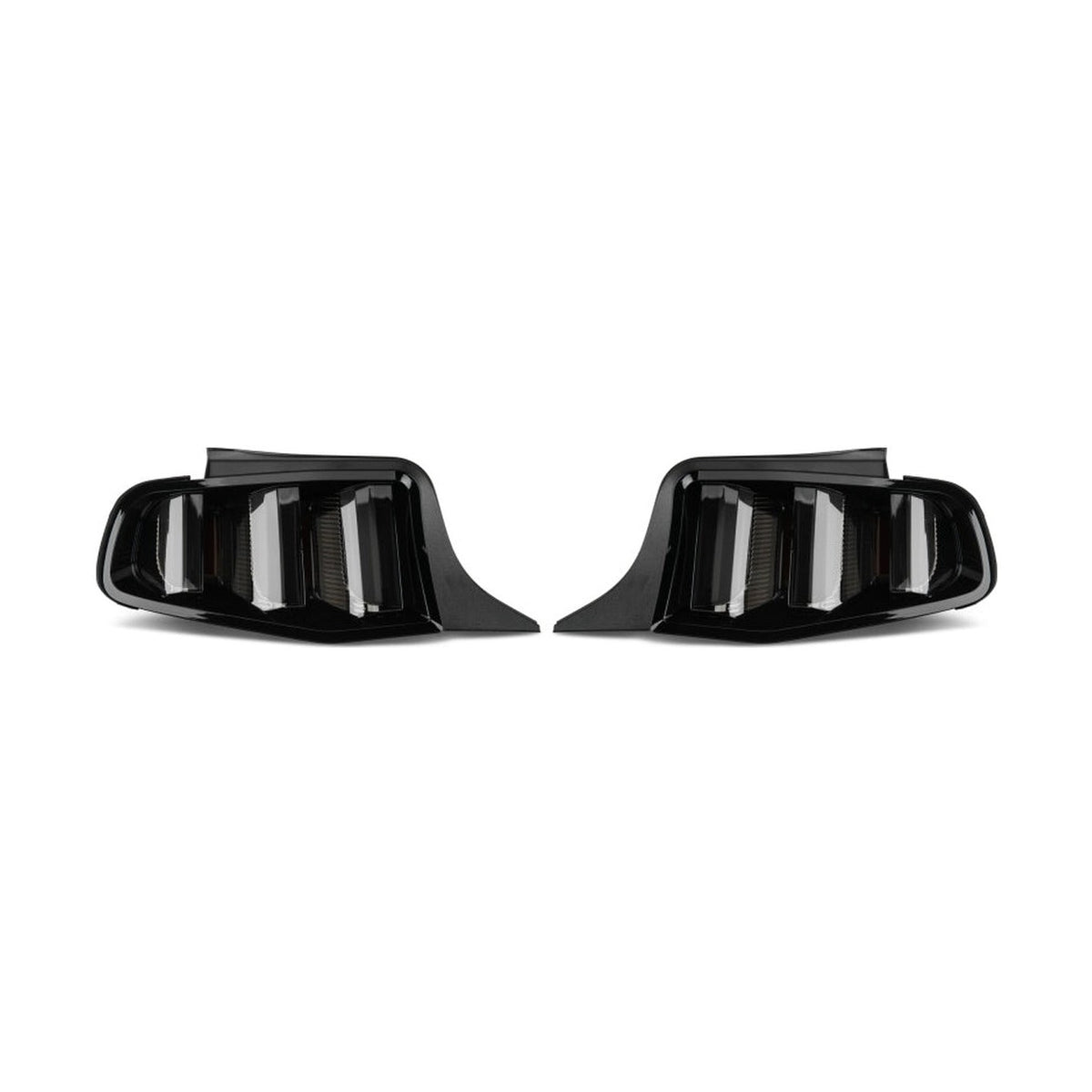 Raxiom Raxiom 10-12 Ford Mustang Vector V2 LED Tail Lights - Gloss Black Housing (Clear Lens)