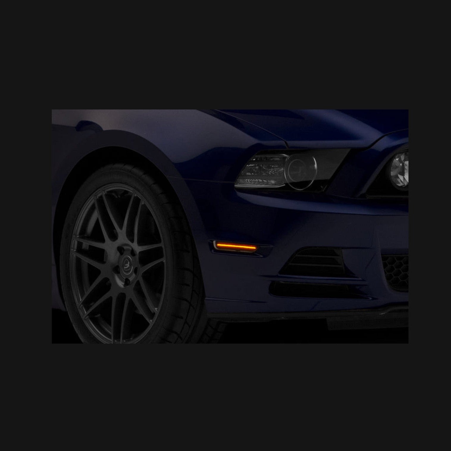 Raxiom Raxiom 10-14 Ford Mustang Axial Series LED Side Marker Lights (Smoked)
