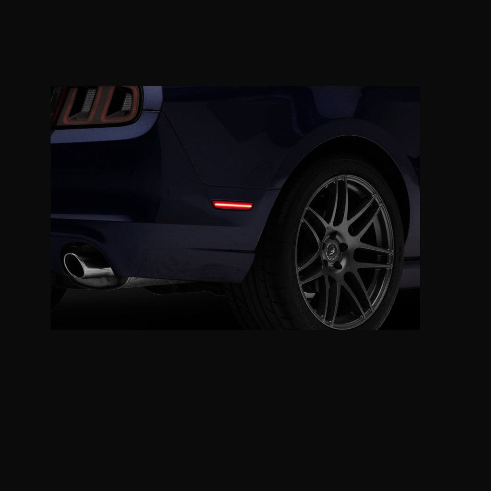 Raxiom Raxiom 10-14 Ford Mustang Axial Series LED Side Marker Lights (Smoked)