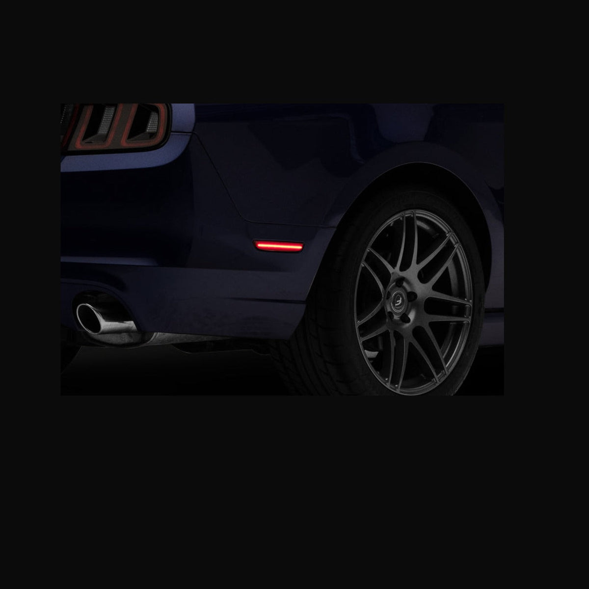 Raxiom Raxiom 10-14 Ford Mustang Axial Series LED Side Marker Lights (Smoked)