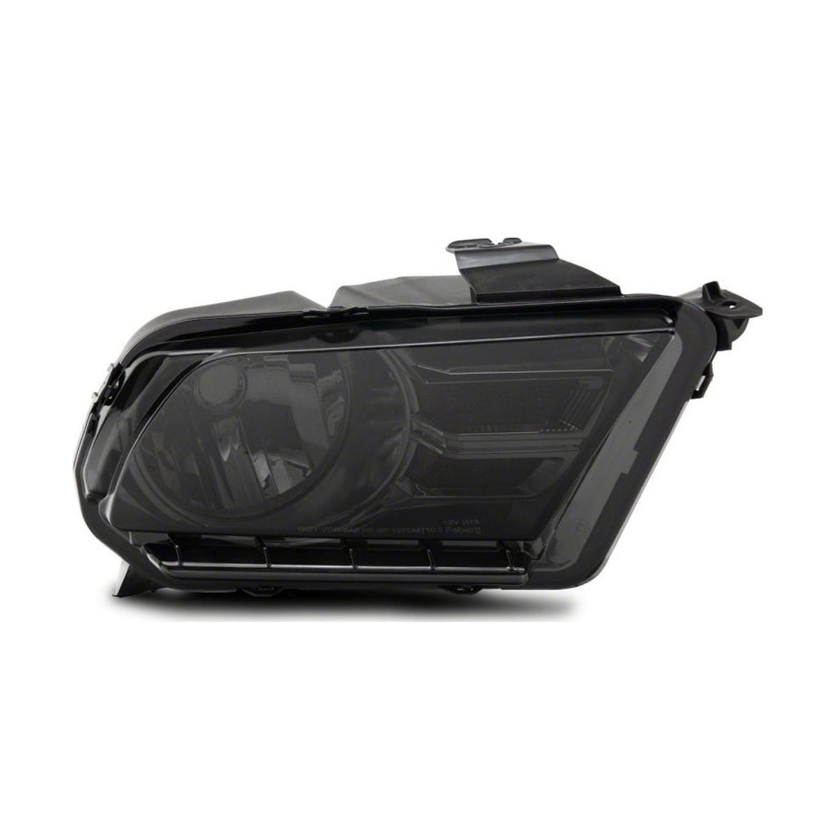 Raxiom Raxiom 10-12 Ford Mustang Axial Series OEM Style Rep Headlights- Chrome Housing- Smoked Lens