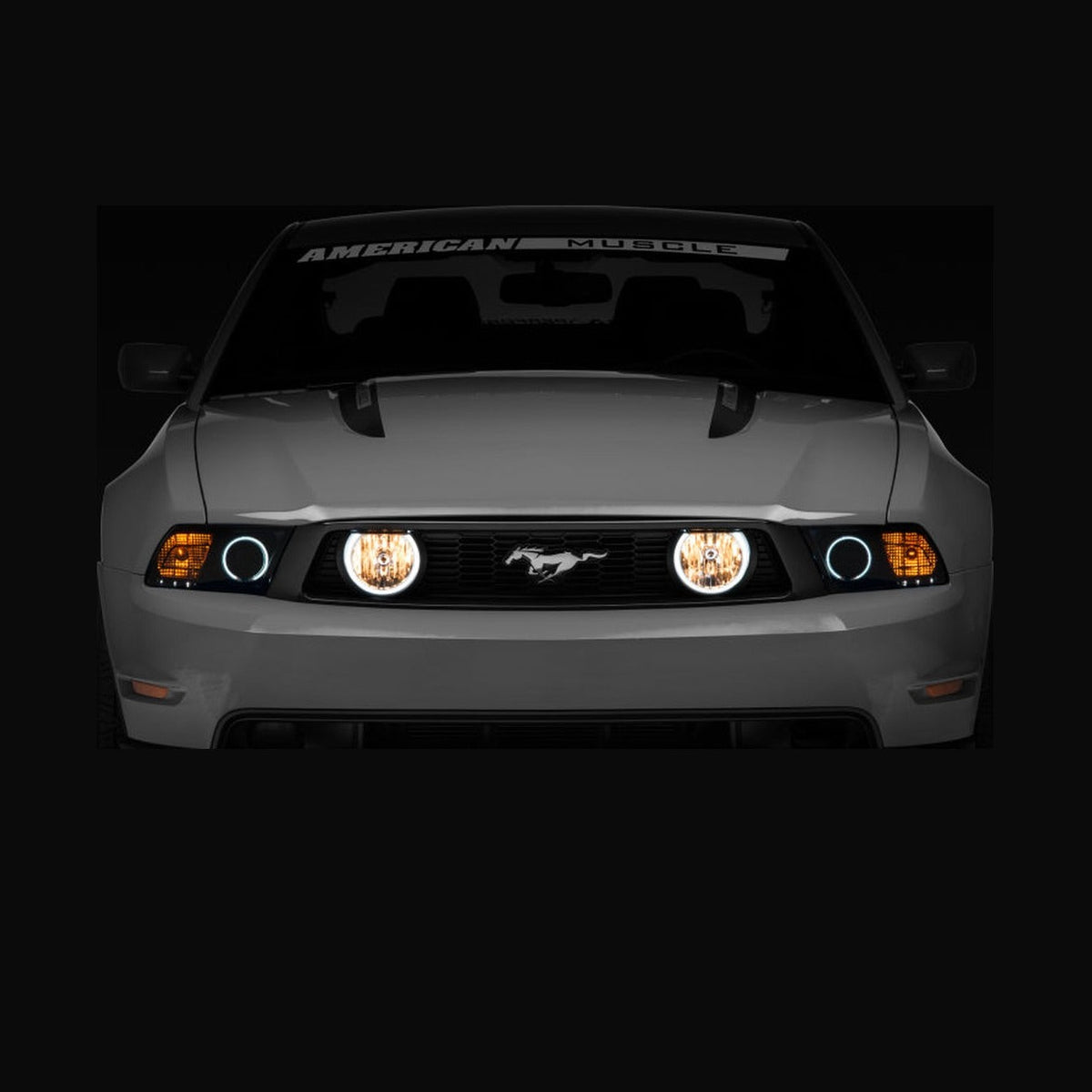 Raxiom Raxiom 05-12 Ford Mustang GT LED Halo Fog Lights (Chrome)