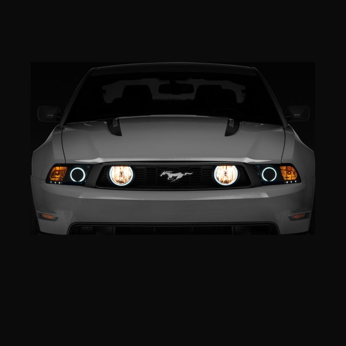 Raxiom Raxiom 05-12 Ford Mustang GT LED Halo Fog Lights (Smoked)