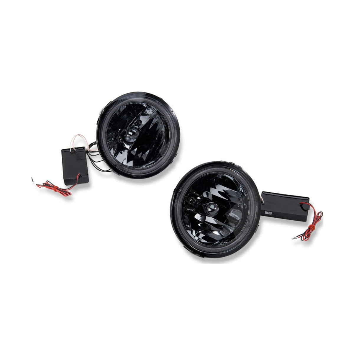 Raxiom Raxiom 05-12 Ford Mustang GT LED Halo Fog Lights (Smoked)