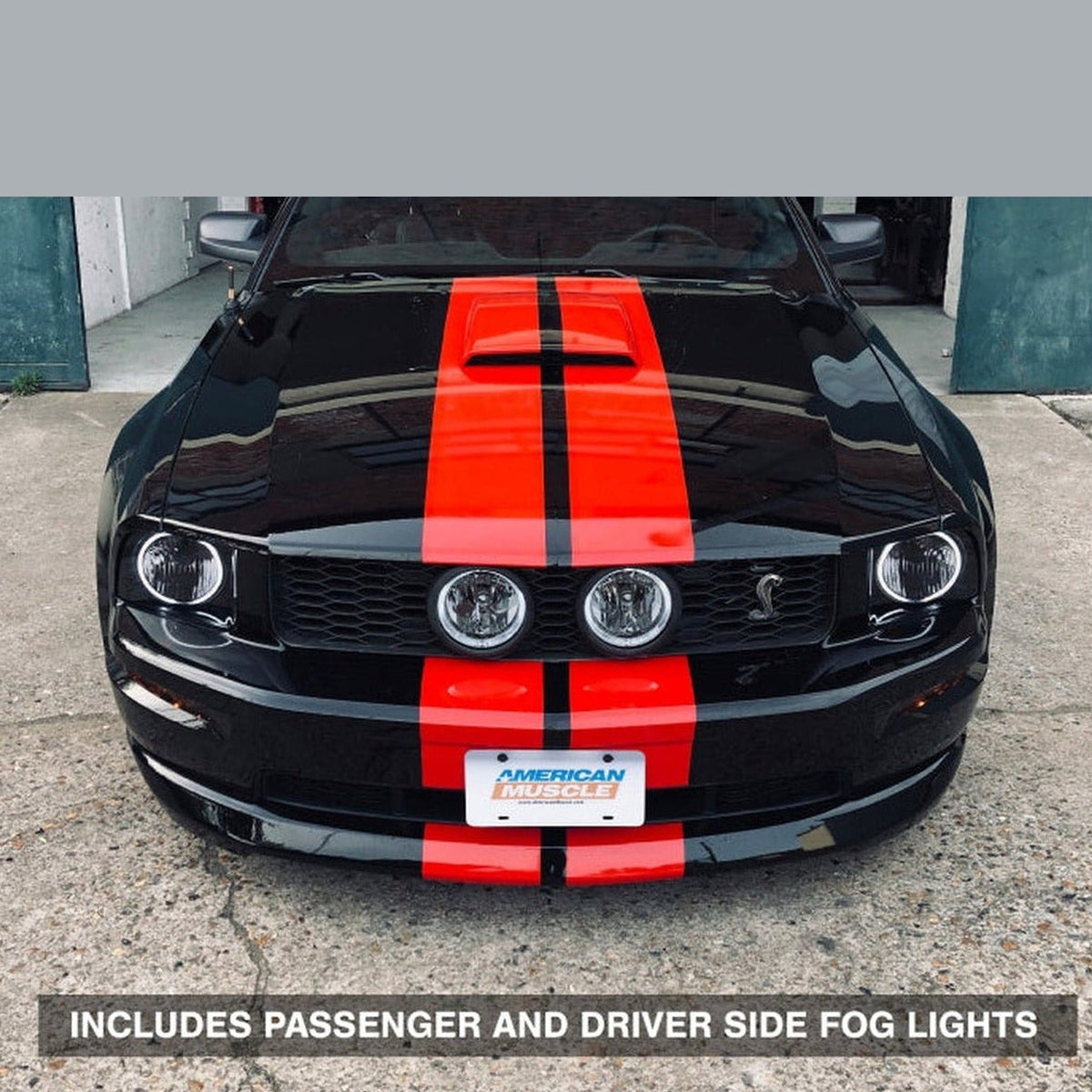 Raxiom Raxiom 05-12 Ford Mustang GT LED Halo Fog Lights (Smoked)
