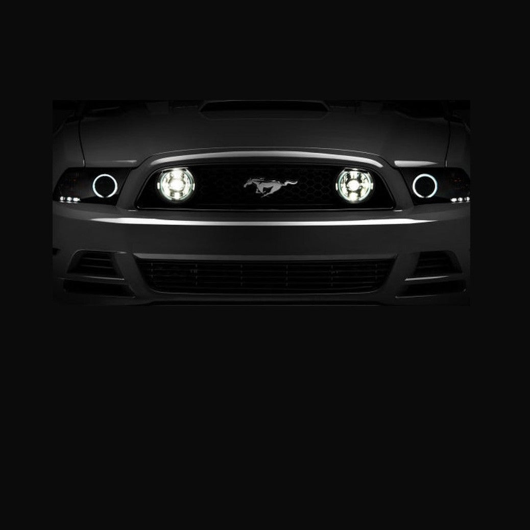 Raxiom Raxiom 13-14 Ford Mustang GT CCFL Halo Fog Lights (Smoked)