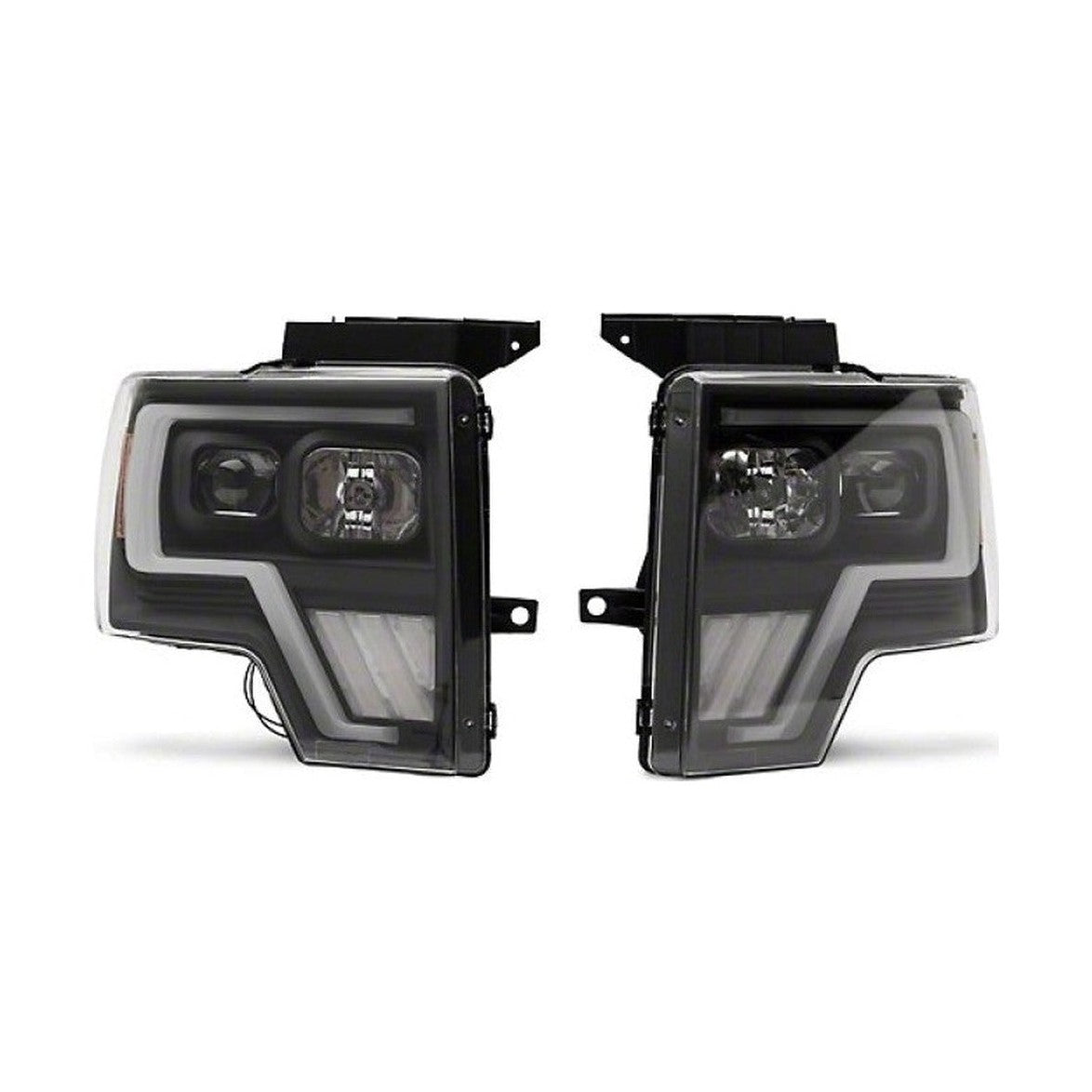 Raxiom Raxiom 09-14 Ford F-150 G4 Projector Headlights- Black Housing (Clear Lens)