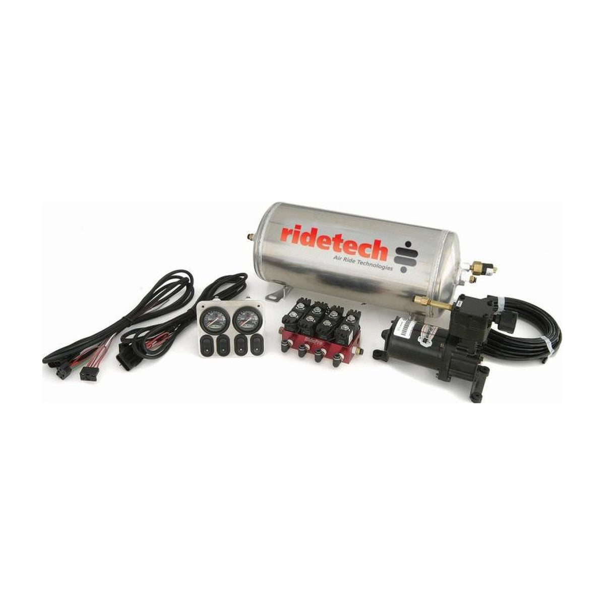 Ridetech Ridetech 3 Gallon 4-Way Analog Air Ride Compressor Leveling System