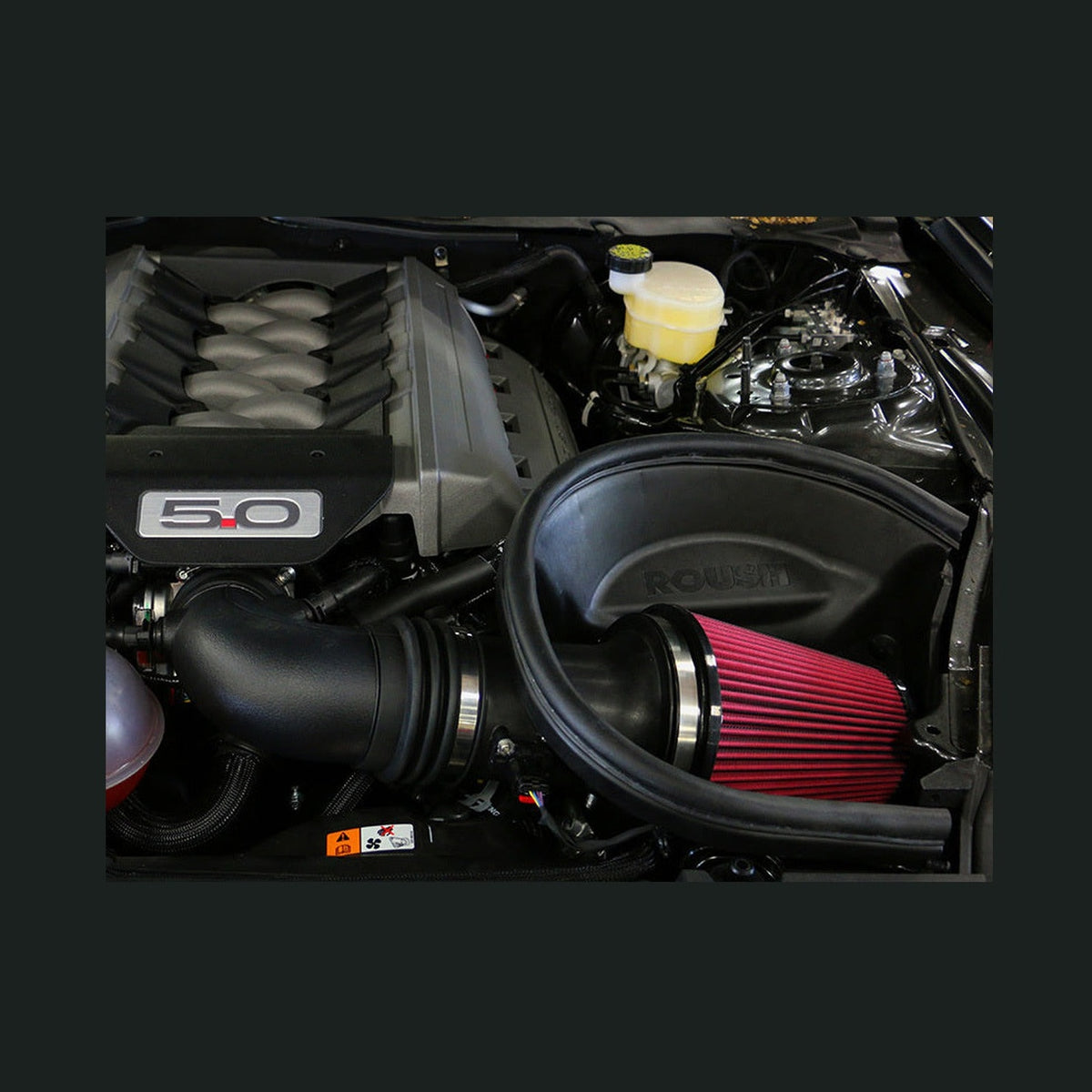 Roush Roush 2015-2017 Ford Mustang 5.0L Cold Air Kit, installed