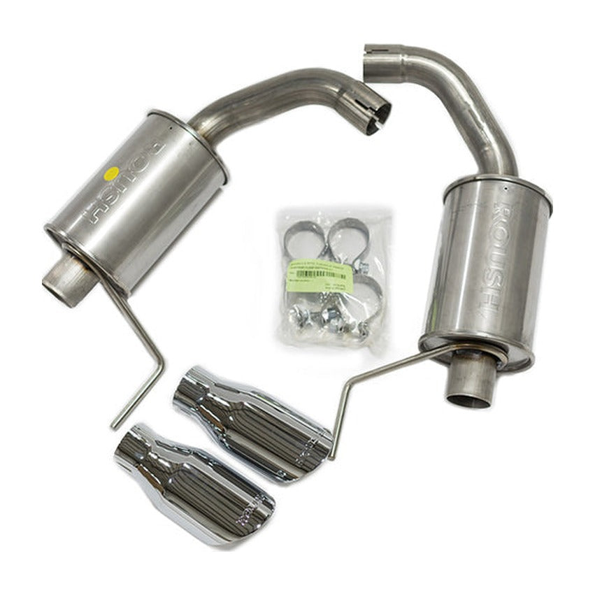 Roush Roush 15-26 Ford Mustang 3.7L/2.3L V6/I4 Exhaust Kit w/ Round Tips
