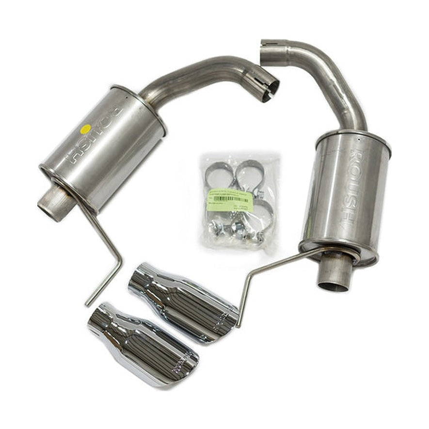Roush Roush 15-26 Ford Mustang 3.7L/2.3L V6/I4 Exhaust Kit w/ Round Tips