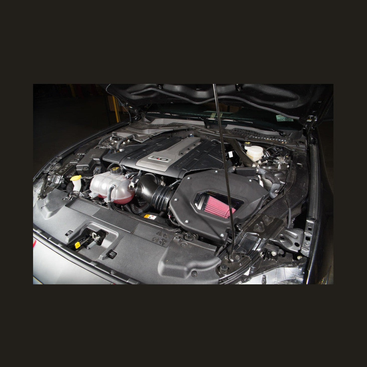 Roush Roush 2018-2021 Ford Mustang 5.0L V8 GT Cold Air Kit, installed