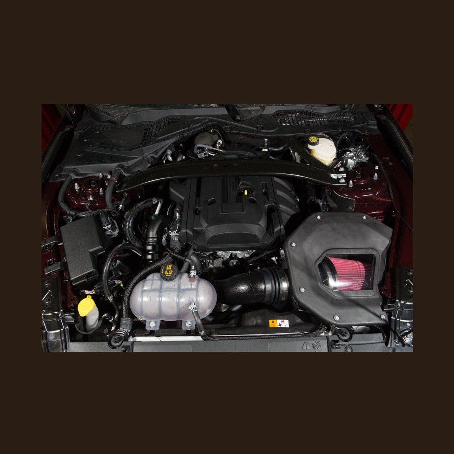 Roush Roush 2018-2023 Ford Mustang 2.3L I4 EcoBoost Cold Air Kit, installed