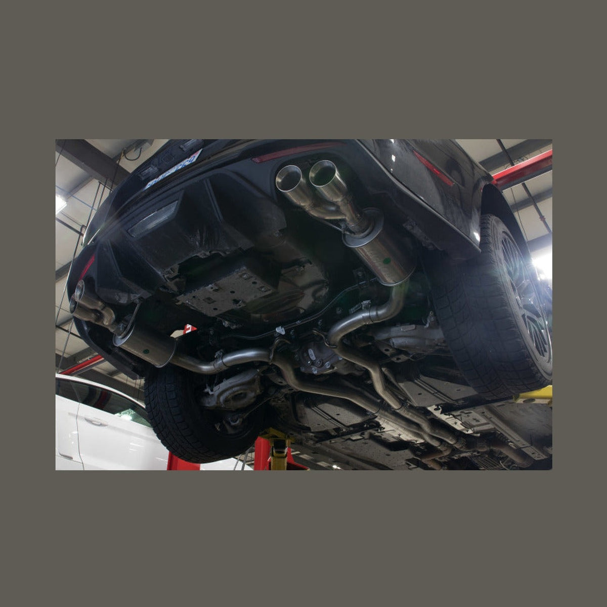 Roush Roush 2018-2024 Ford Mustang 5.0L V8 Cat-Back Exhaust Kit (Fastback Only), installed