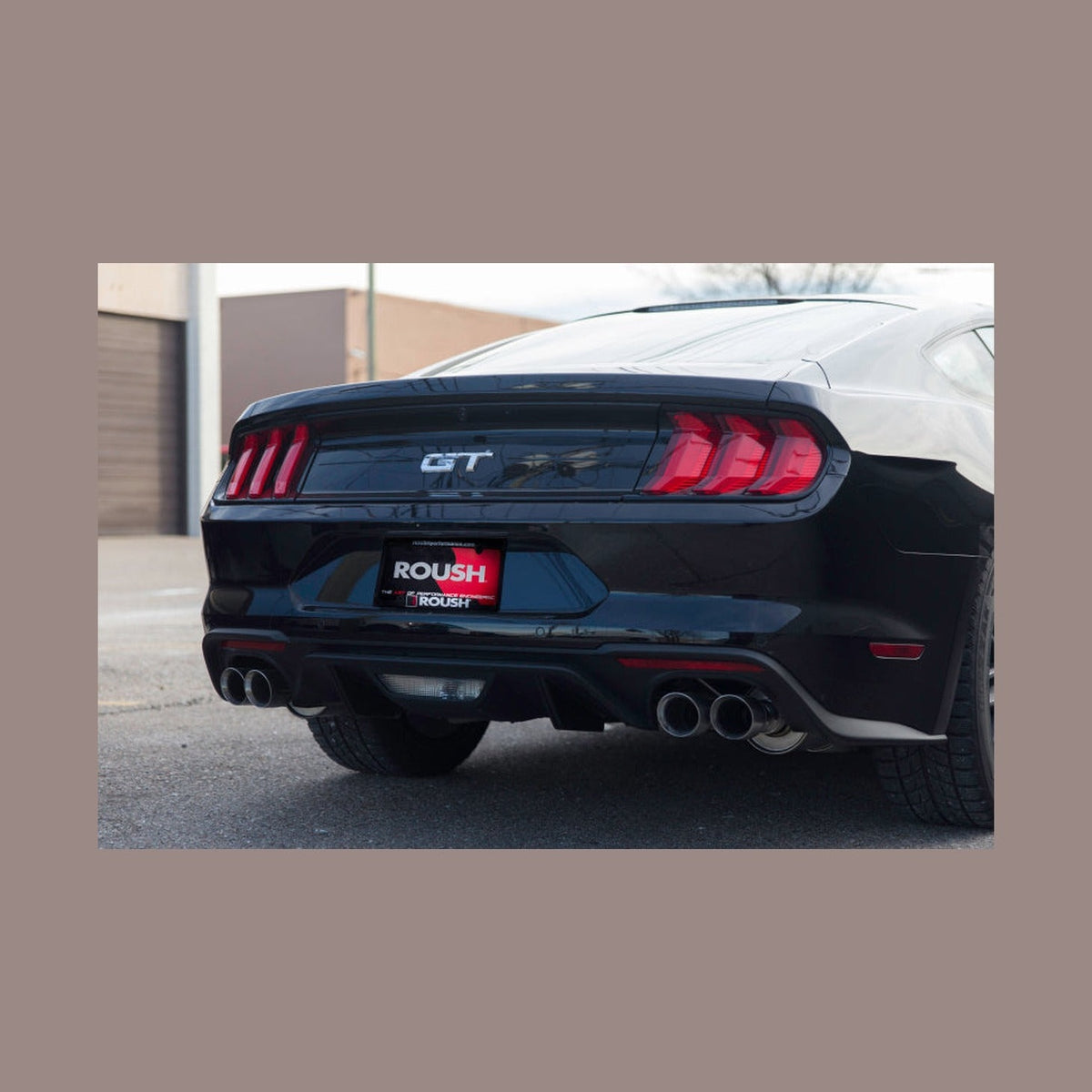 Roush Roush 2018-2024 Ford Mustang 5.0L V8 Cat-Back Exhaust Kit (Fastback Only), installed