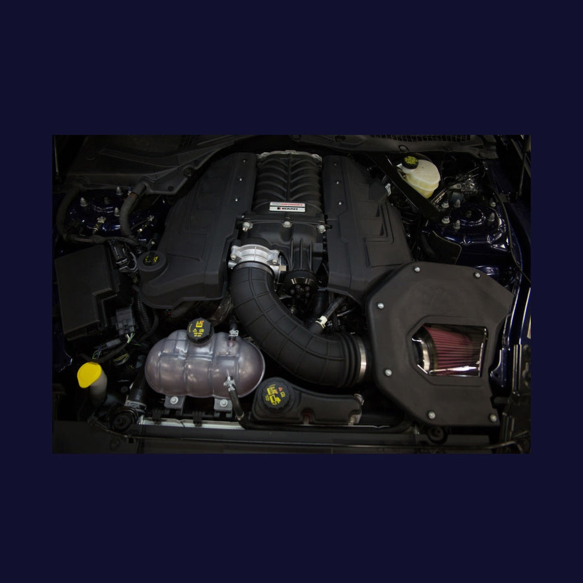 Roush Roush 2018-2022 Ford Mustang Roushcharged Engine Coil Covers for Ford Performance 2650 Supercharger, installed