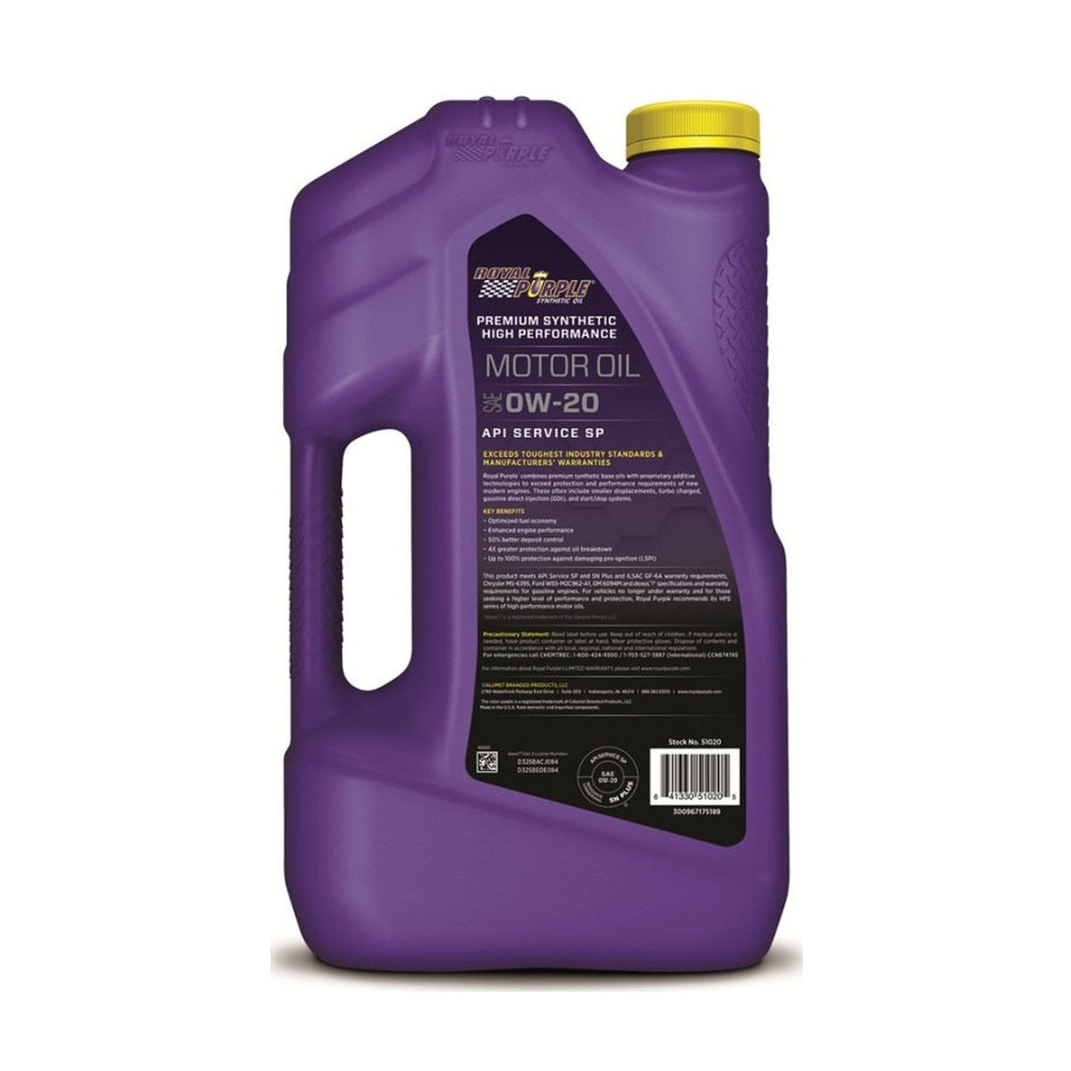 Royal Purple Royal Purple Premium Synthetic High Performance Multi-Grade 0W20 Motor Oil - 5 Quart
