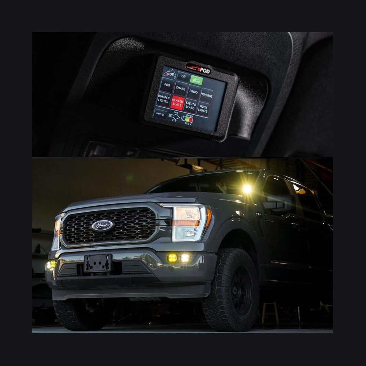 SPOD sPOD Ford 2021-On F-150 Touchscreen BantamX Vehicle Kit
